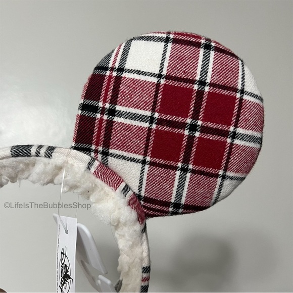 Disney - Christmas Plaid/Flannel Mickey Ears - Picture 4 of 5
